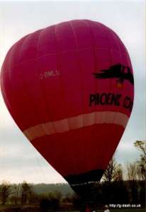G-BMLU hot air balloon. Photograph by G Duke