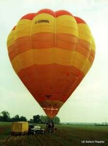 G-BMMN hot air balloon. Photograph by Mel Kirby