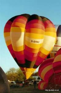 G-BMNU hot air balloon. Photograph by G Duke