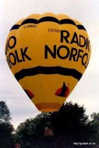 G-BMOG hot air balloon. Photograph by G Duke