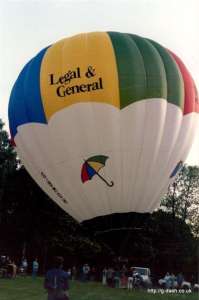 G-BMOH hot air balloon. Photograph by G Duke