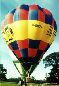 G-BMOJ hot air balloon. Photograph by Mel Kirby