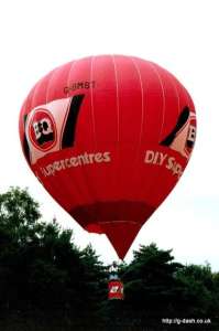 G-BMST hot air balloon. Photograph by G Duke