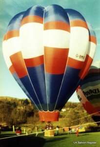 G-BMVI hot air balloon. Photograph by Mel Kirby