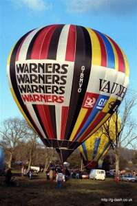 G-BMVO hot air balloon. Photograph by Mike Clarke