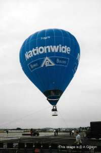 G-BMYN hot air balloon. Photograph by A Gibson