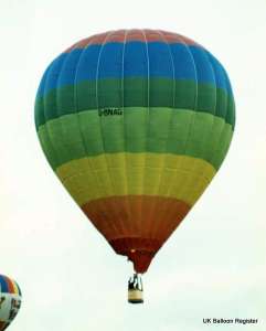 G-BNAG hot air balloon. Photograph by Mel Kirby