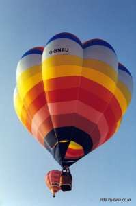 G-BNAU hot air balloon. Photograph by Mike Clarke