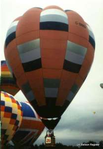 G-BNBV hot air balloon. Photograph by Mel Kirby