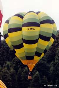 G-BNCJ hot air balloon. Photograph by Mike Clarke