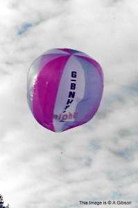 G-BNHP hot air balloon. Photograph by A Gibson
