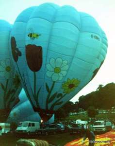G-BNHU hot air balloon. Photograph by Mel Kirby