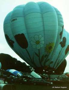 G-BNHX hot air balloon. Photograph by Mel Kirby