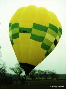 G-BNMX hot air balloon. Photograph by Mel Kirby