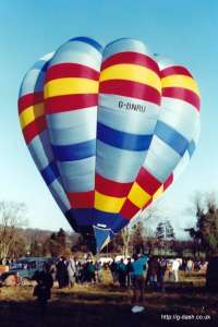 G-BNRU hot air balloon. Photograph by Mike Clarke