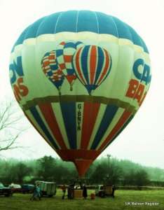 G-BNYR hot air balloon. Photograph by Mel Kirby