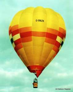 G-BNZK hot air balloon. Photograph by Mel Kirby