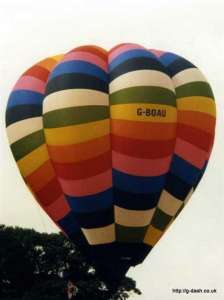 G-BOAU hot air balloon. Photograph by G Duke