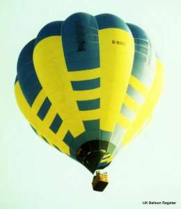 G-BOBE hot air balloon. Photograph by Mel Kirby