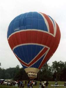 G-BOGR hot air balloon. Photograph by G Duke