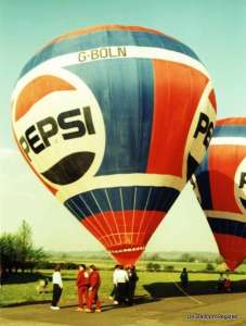 G-BOLN hot air balloon. Photograph by Mel Kirby