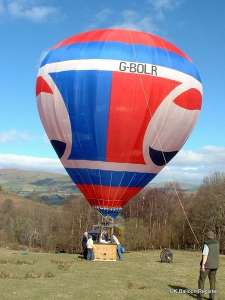 G-BOLR hot air balloon. Photograph by Mel Kirby