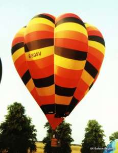 G-BOSV hot air balloon. Photograph by Mel Kirby
