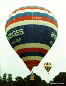 G-BOUO hot air balloon. Photograph by Mel Kirby