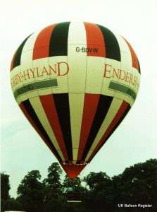 G-BOVW hot air balloon. Photograph by Mel Kirby