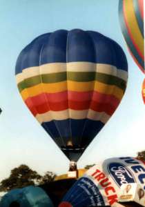 G-BOXG hot air balloon. Photograph by Paul Coman