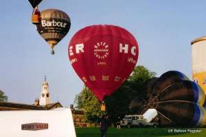 G-BOYY hot air balloon. Photograph by G Duke