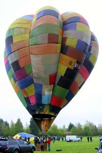 G-BRAJ hot air balloon. Photograph by G Bann