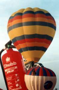 G-BRDE hot air balloon. Photograph by Paul Coman