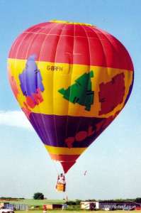 G-BRFH hot air balloon. Photograph by Mike Clarke