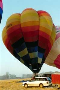 G-BRFO hot air balloon. Photograph by G Duke