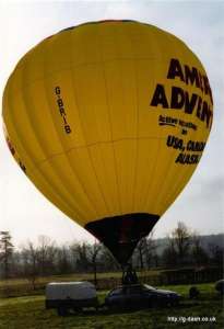 G-BRIB hot air balloon. Photograph by G Duke