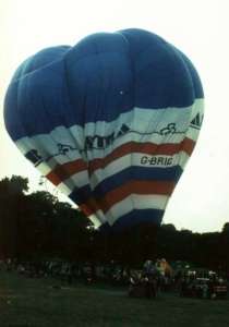 G-BRIC hot air balloon. Photograph by Mel Kirby