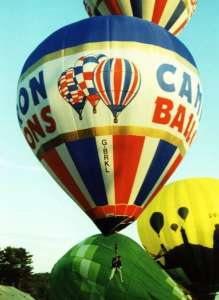 G-BRKL hot air balloon. Photograph by Mel Kirby