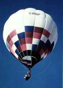 G-BRKP hot air balloon. Photograph by Mel Kirby