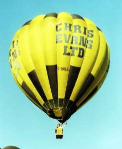 G-BRLL hot air balloon. Photograph by Mel Kirby
