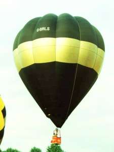G-BRLS hot air balloon. Photograph by Mel Kirby