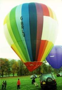 G-BRLU hot air balloon. Photograph by Mel Kirby