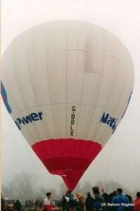 G-BRLX hot air balloon. Photograph by G Duke