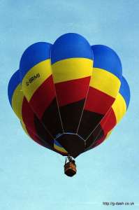 G-BRMI hot air balloon. Photograph by Paul Coman