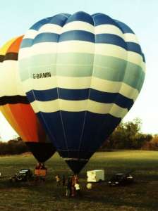 G-BRMN hot air balloon. Photograph by Mel Kirby