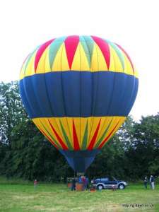 G-BROE hot air balloon. Photograph by A Attwood