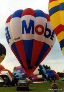 G-BRRW hot air balloon. Photograph by G Duke