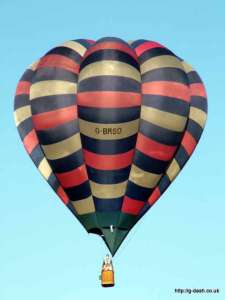 G-BRSD hot air balloon. Photograph by Balloon Spotters Archive