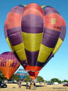 G-BRUE hot air balloon. Photograph by Balloon Spotters Archive