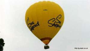G-BRVK hot air balloon. Photograph by G Duke